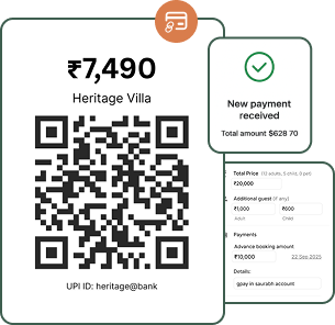 Payment tracking and invoicing system for holiday home bookings